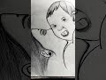 mother baby sketch kaise banaye and drawing