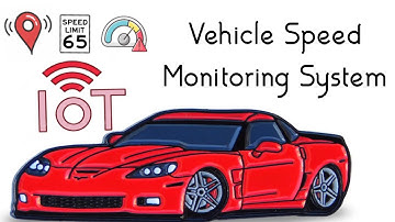 IoT Vehicle Speed Monitoring System using ESP32 | cool arduino IoT projects