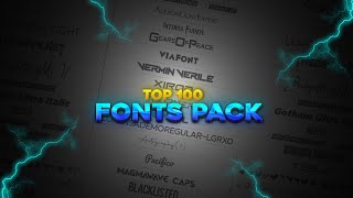 TOP 100+ BEST FONTS | 100+ FONTS PACK | FONTS PACK FOR BANNER, THUMBNAIL, LOGO | iTZ STEPHEN