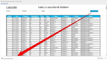 Exportar Dados de Tabela HTML Web para Arquivo Excel - Planilhas Google - Aula 84