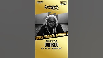 Thumbnail of Darkoo wins Song of the Year at #moboawards ​2025