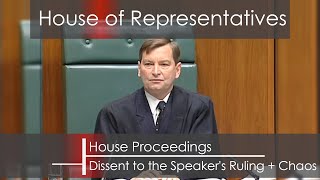 House Proceedings - Dissent from the Speaker's Ruling (plus a lot of chaos) (2000)