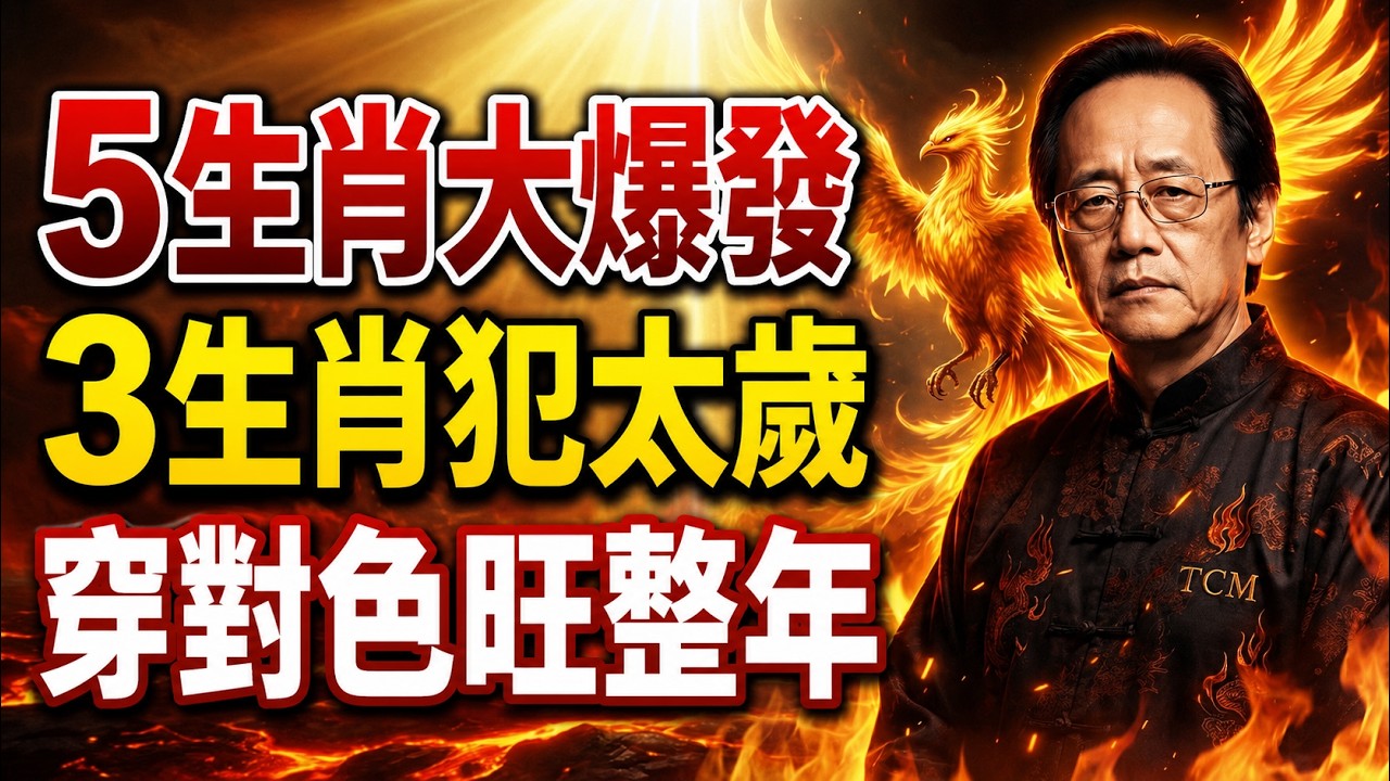 2026丙午馬年十二生肖運勢完整排行|虎羊狗蛇龍這5個生肖今年最旺|鼠牛馬犯太歲化解穿搭全攻略|倪海廈五行智慧馬年火旺怎麼穿才能增運 #2026馬年運勢 #十二生肖運勢 #2026運勢 #犯太歲化解 縮圖