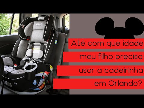 Regras para o uso da cadeirinha de carro e cinto de segurança em Orlando