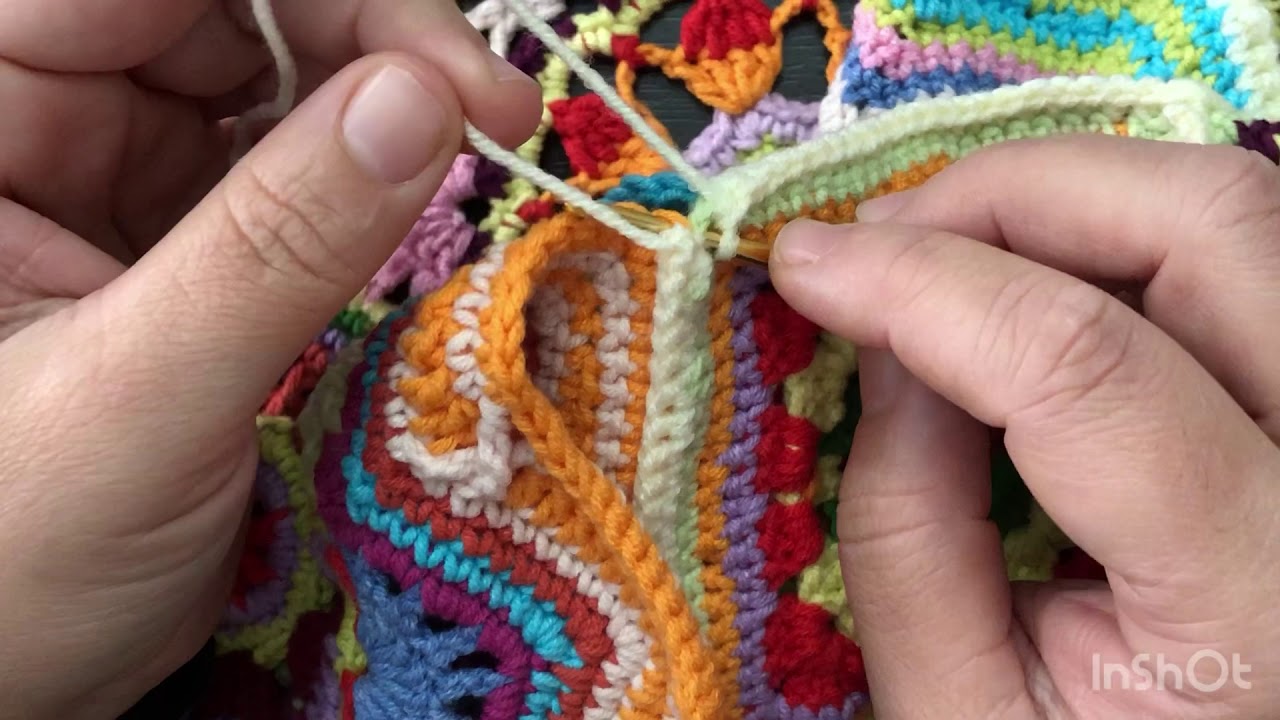 Persian Tiles motif yapımı  7. Bölüm #örgü,#örgübattaniye ,#blanket,#yatakörtüsümodeli,#koltukşalı