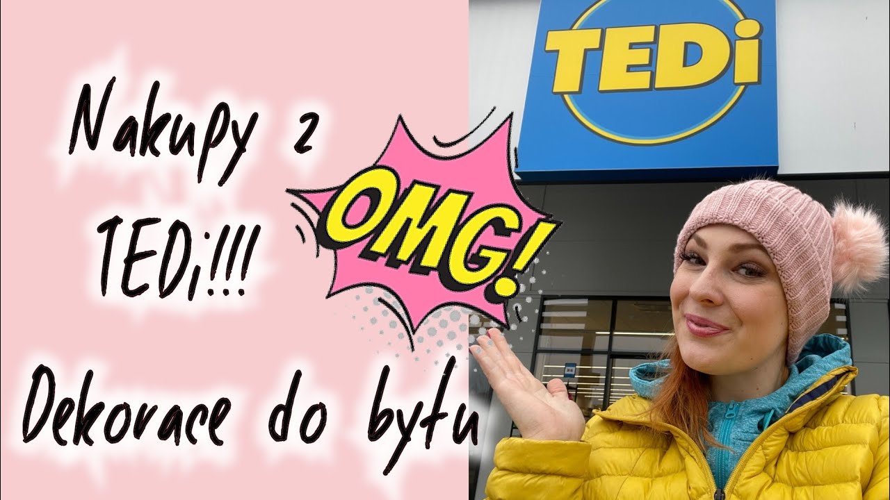 NÁKUPY V TEDI - dekorace do bytu! POJĎTE SE MNOU NAKUPOVAT :)