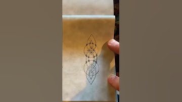 How to draw cool Celtic knot designs with a quarter #shorts #art #drawing #shortsvideo