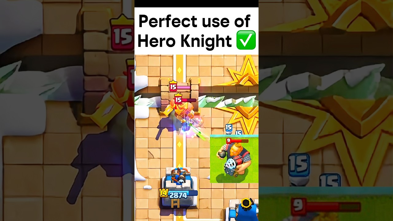 CR Hero Knight | Perfect Placement ✅📈 