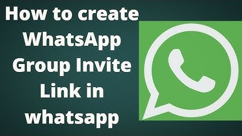 Create WhatsApp Group Invite Link in whatsapp