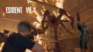 Resident Evil 4 Remake | Chapter 6 : The Checkpoint | Bitores Méndez Boss Fight
Resident Evil 4 is a remake of the 2005 game Resident Evil 4.
It features over-the-shoulder third-person shooter gameplay similar to the original, while drawing other design aspects from the remakes of Resident Evil 2 (2019) and Resident Evil 3 (2020).
Resident Evil 4 features redesigned visuals, designed to create a tenser atmosphere, along with new character designs and backgrounds.
It offers six control schemes, including one styled after the original game.
Occasionally the player must solve puzzles to reach certain areas.
In some sequences, Leon must protect the presidents daughter, Ashley. Resident Evil 4 Remake | Chapter 6 : The Checkpoint | Bitores Méndez Boss Fight