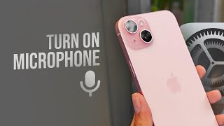 How to Turn On Microphone in iPhone Settings (tutorial)