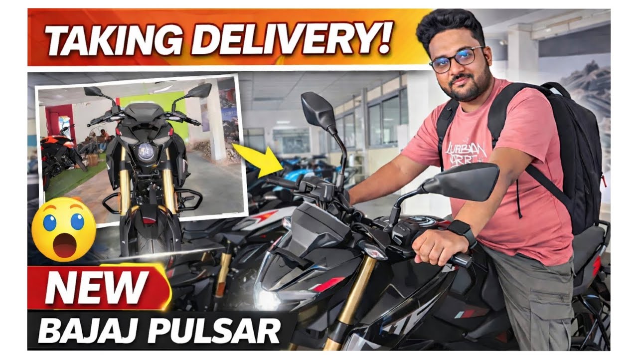 TAKING DELIVERY OF MY NEW BIKE 🏍️ BAJAJ PULSAR N 160 #trending #bikelover #viraltrend 