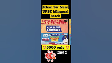 khan sir New UPSC Bilingual batch 🤩#khansir #khansirpatna #khangsresearchcentre #upsc #upscexam #cse
