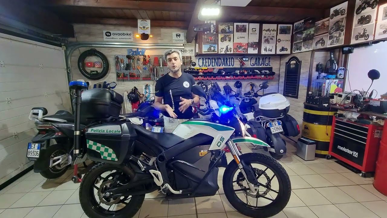 Ho provato la moto elettrica della Polizia Locale ZERO MOTORCYCLES DS con prova speed test