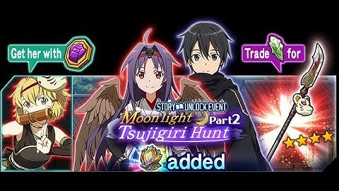 Sword Art Online Memory Defrag - Moonlight Tsujigiri Hunt part 2 event full story