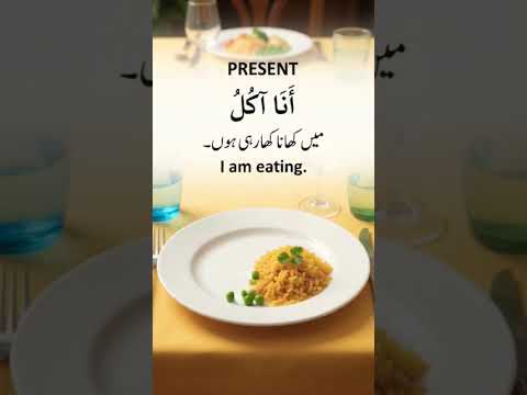 Learn Arabic Tenses Easily | Arabic Sentences for Beginners | Present, Past & Future Tense #ytshorts