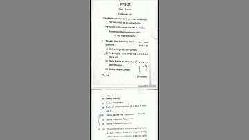 SEM-4,paper-10(mathematics Honours previous year question paper session (2018-2021) VBU