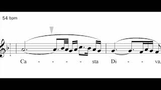 Casta Diva from Norma Orchestral Accompaniment for Voice, Violin, Flute, C instruments Resimi