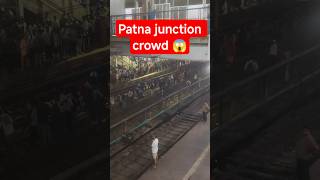 Bihar civil court Exam Patna junction crowd 😱 #shortsfeed #patnajuction #travel #corwd #strict