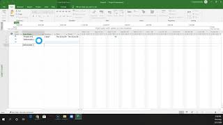 MS Project Tutorial I: Setting up 1st WBS