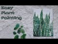 Simple plant painting with watercolors | Time-Lapse