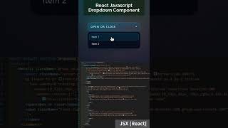 React Dropdown #coding #html #frontend #webdevelopment #css #js #reactjs #jsx #tailwindcss