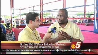 Niko Tamurian interviews "Hitman" Tommy Hearns, Boxing Hall of Fame Class of 2012