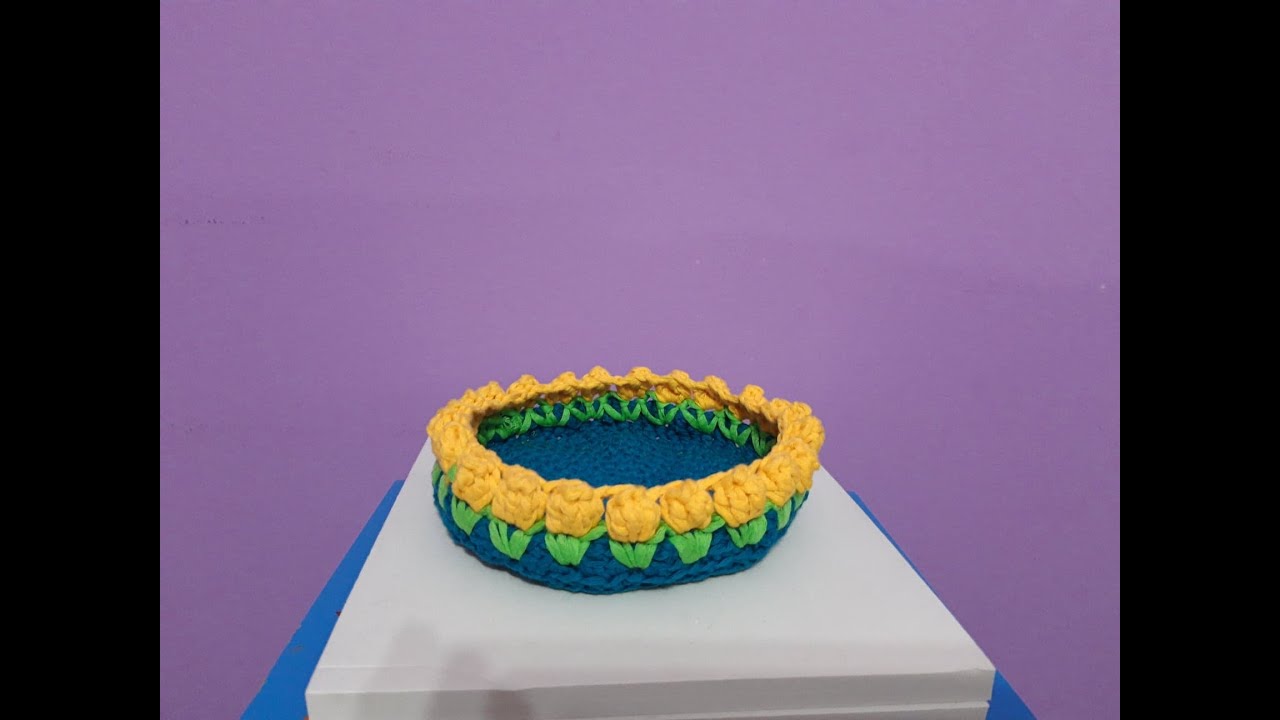 Cosulet cu flori crosetat