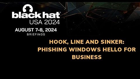 Hook, Line and Sinker: Phishing Windows Hello for Business
