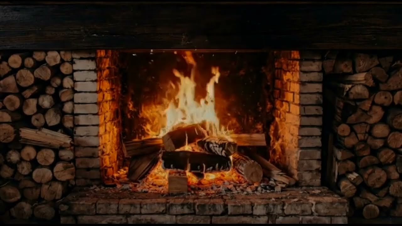 Relaxing Piano Fireplace Music 🔥 Instrumental Fireplace Ambience