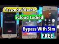 iPhone Unavailable iCloud Locked Bypass Free With SIM iOS 15/16