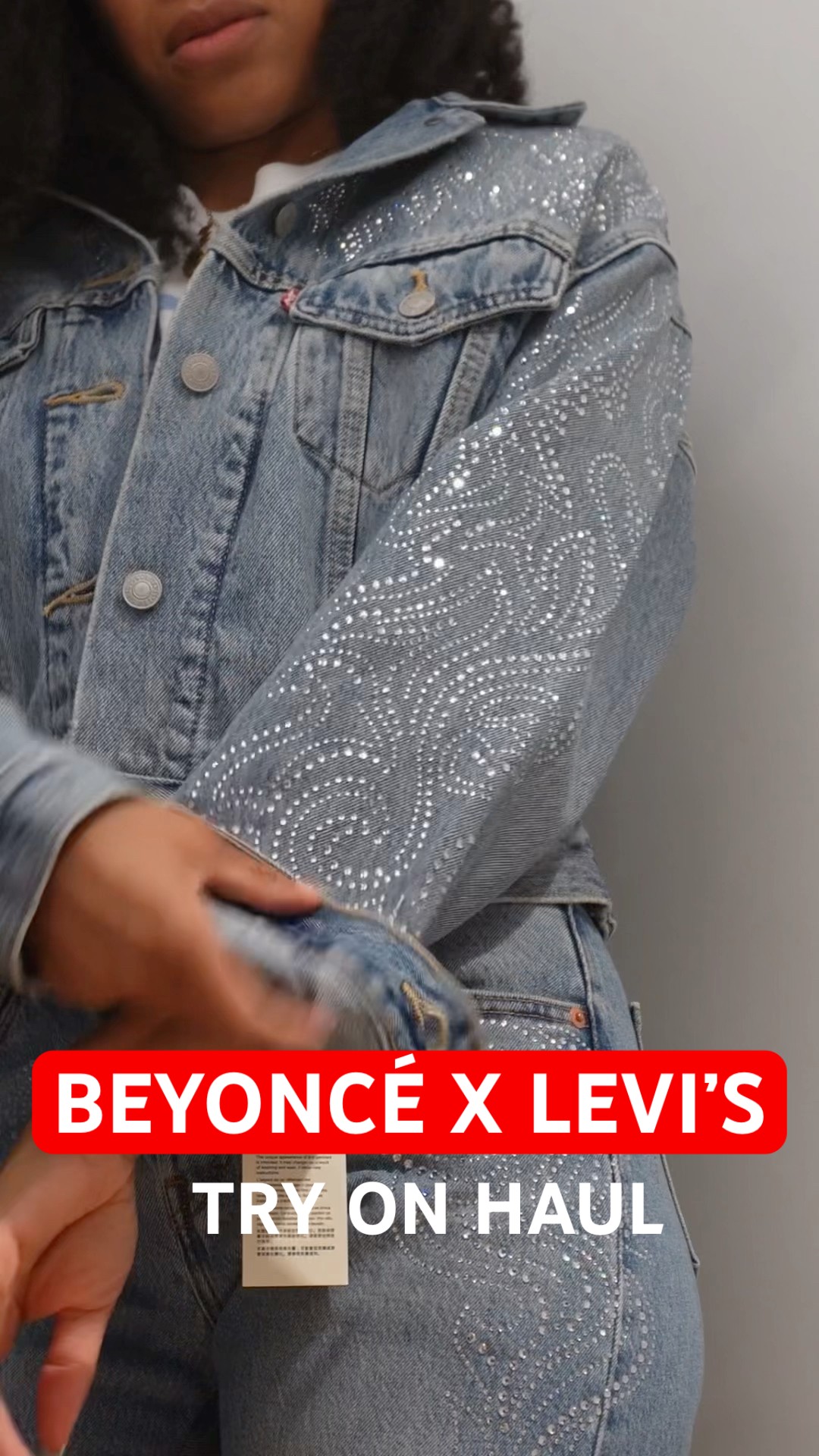 Beyoncé x Levi's Collection Try On #shorts #beyonce - YouTube