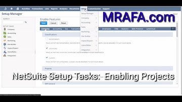 MRAFA.com:  When and How to Setup Project Costing in NetSuite
