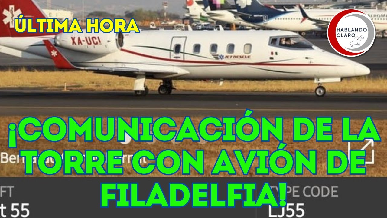 ⁣¡COMUNICACIÓN DE LA TORRE CON AVIÓN DE FILADELFIA!
