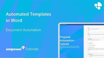Automated Templates in Word - Document Automation in empower®