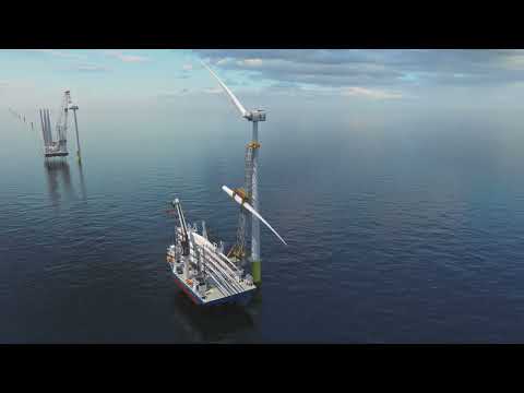 Sjøhest Wind Blade Installation solution