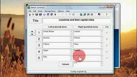 Hot Potato Quiz JMatch