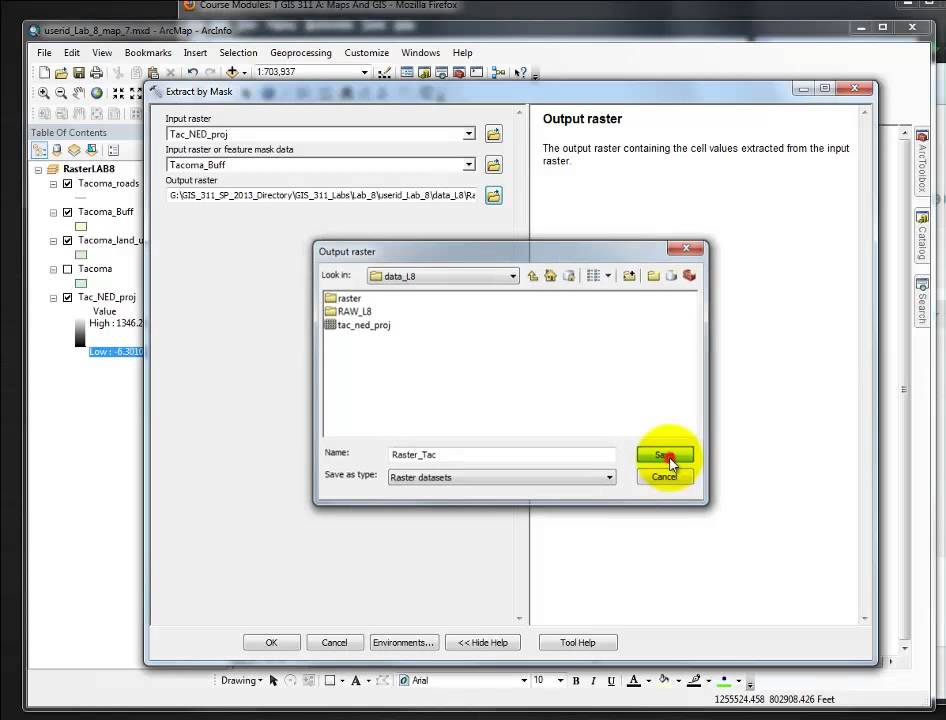 Extract by Mask a GIS Video Tutorial by Gregory Lund YouTube