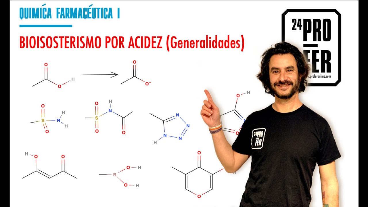 Bioisosterismo de acidez. Ejemplos de forma general de grupos funcionales bioisosteros del ácido