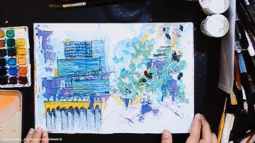 Flip through my 12th Architecture Concepts Sketchbook | Dana Krystle