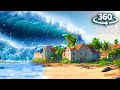 VR 360 TSUNAMI HITS BEACH TOWN SURVIVE AND ESCAPE VR 360 Video VR 360 TSUNAMI HITS BEACH TOWN SURVIVE AND ESCAPE VR 360 Video
