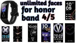 Unlimited watch faces for honor bands|easy method| Techno Master