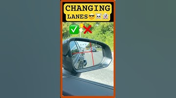 Driving Test | When Can I Change Lanes? | Beginner Driving Tips (Side Mirror View)