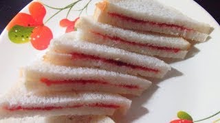 How to Prepare Bread Butter Jam | Bread Sandwich | Veg Sandwich | Bun Butter Jum