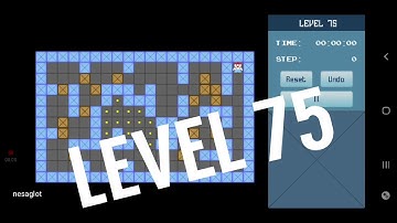 Classic Sokoban Level 75 | without UNDO | Solution 1 - 90