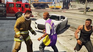 【GTA5】バラスと消防士を戦わせてみた screenshot 2