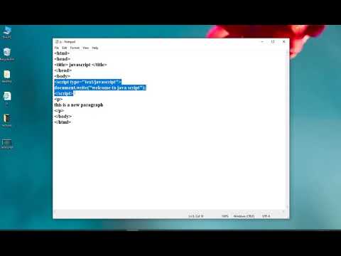 Adding javascript to html (lecture 16)