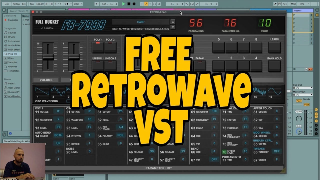 БЕСПЛАТНЫЙ VST для RETROWAVE/SYNTHWAVE  | Full Bucket Music FB-7999