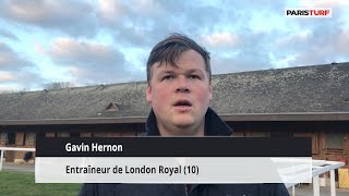 Gavin Hernon, entraîneur de London Royal (01/04 à Saint-Cloud)