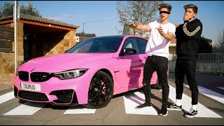 TWIN SURPRISE TWIN WITH A NEW COLOR CAR (He got mad) | MARTINEZ TWINS
